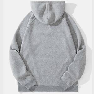 Sudadera con capucha para hombre y mujer, prenda deportiva Unisex de tela de esponja, color gris, 3729 - Product Image 2