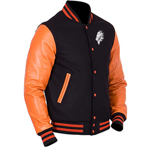 Chaqueta Varsity de Béisbol para Hombre, Estilo Letterman, Cuello Alto, Impermeable, Resistente al Viento, Poliéster/Nailon, Personalizable, Ropa Deportiva Informal - Product Image 4