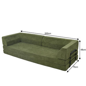 Canapé-lit en mousse pour adultes, canapé-lit multifonctionnel en mousse compressée, canapé-lit de sol paresseux, canapé-lit en éponge pleine pour adolescents - Product Image 6