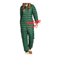 Rembourrage Combinaison Une Pièce Snowsuit Snowboard Veste Slim Neige Combinaison Fausse Fourrure Ski Outfit Imperméable Coupe-Vent
