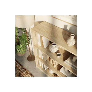 MUSVENUS EMA NOVA <b>Office</b> Organizer Standing Type with Three <b>Shelves</b> Multi-Purpose File Book Rack Easy-to-Install Kiler Divider - Product Image 4