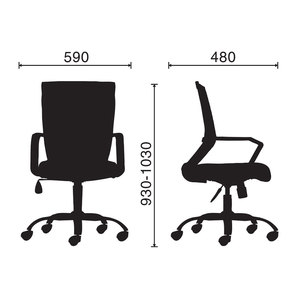 Silla Elevadora HOM1012-01, Silla de Oficina Minimalista con Base Giratoria, Reposacabezas Ajustable, Plegable para el Hogar o Taller, Fabricada con Espuma, Tela y PU - Product Image 3