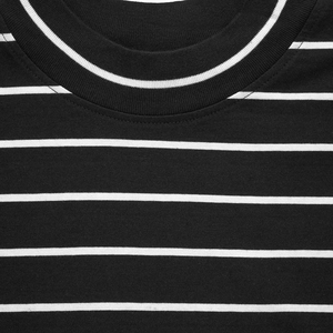 Wholesale Rate Custom Stripes Design Drop Shoulder Loose Fitted Women's Oversize T-Shirts Outdoor Fashion Clothing T-Shirts - Product Image 5