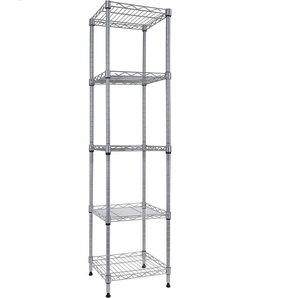 Hot Customization Metallic 5 Tier Grocery Display <b>Shelf</b> <b>Metal</b> Boltless <b>Shelf</b> and Racks Warehouse Storage Rack Parts Display Rack - Product Image 4