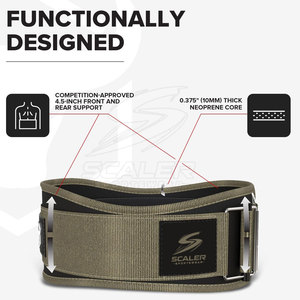 Durable High Strength Adjustable Eco-Friendly Nylon Customize Weightlifting Lever <b>Belt</b> for Long Lasting Gym Fitness Performance - Product Image 2