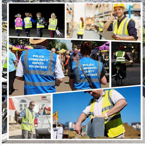 Ropa DE TRABAJO Chaleco multibolsillo Ropa de trabajo de seguridad segura Chaleco de alta visibilidad con logotipo personalizado - Product Image 6