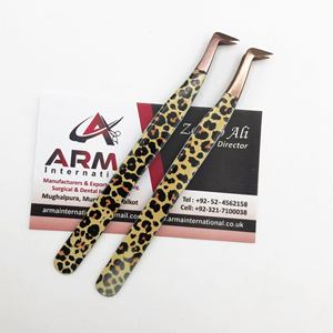 Mega Volume Eyelash Extension Tweezers Paper Coated Natural Look <b>Pointed</b> Tip Sustainable Lash Tweezer With Custom Logo - Product Image 1