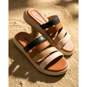 Sandalias Cómodas con Múltiples Tiras y Medicación, Punta Abierta, Ligeras, con Estampado Moderno, Reciclables, Antideslizantes, Tendencias Duraderas, 411 ML - Product Image 4