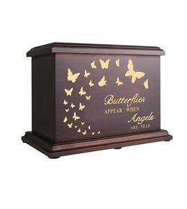 Cremation Memorial Urns <b>for</b> Human <b>Ashes</b> Adult Male Female, Wooden Urns <b>Box</b> and Casket <b>for</b> <b>Ashes</b> Men Women Child, Large Burial - Product Image 1