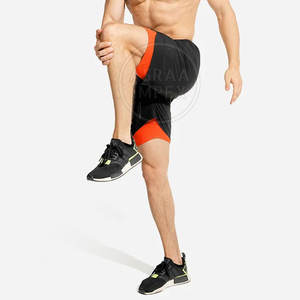 Shorts de sport décontractés en polyester à séchage rapide, longueur genou, durables et faciles à porter, respirants, motif uni – Grande Vente - Product Image 3