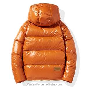 Custom High Quality <b>Thick</b> <b>Quilted</b> Padded Puffer Coat for Men Stand Collar Hooded Winter Outwear in Canvas Fabric - Product Image 5