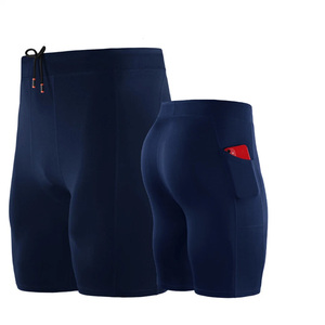 Men's Solid Pattern Gym Shorts Casual Joggers & Sweatpants for Fitness Workout <b>Active</b> Shorts with Mesh Cloth Bodybuilding - Product Image 2