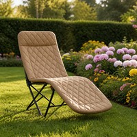 Chaise de jardin en tissu Oxford réglable, respirante et légère pour la pêche, le pique-nique et les activités de plein air