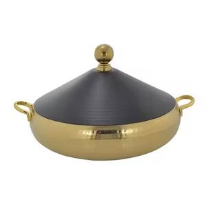 Elegant Simple & Attractive Design Casserole <b>Dish</b> Steel Serving Hot Pot Kitchenware - Product Image 6