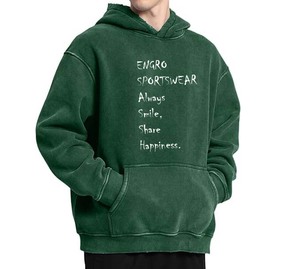 Sudadera con capucha unisex atlética lavada con ácido, sudadera Fce de peso pesado, abrigo de invierno de gran tamaño para hombre con cuello con capucha bordado - Product Image 2