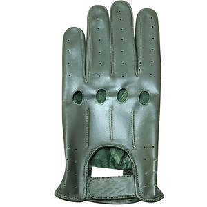 Guantes de Conducción de Invierno Cálidos e Impermeables de la Mejor Calidad, Guantes de Cuero Transpirables Verdes de Pakistán para Uso Diario Informal al Aire Libre - Product Image 4