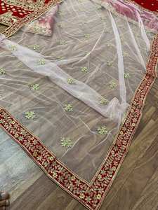 Lehenga Choli Tradicional Étnico Indio-Pakistaní para Mujer, para Bodas y Fiestas, Invierno y Verano, Sin Arrugas, Protección Solar Alta - Product Image 6