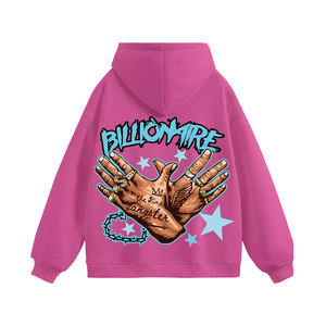 Sudadera con capucha de gran tamaño de tendencia informal para hombre Otoño Invierno Impresión digital 3D Explosión Calle Personalidad Tejido Suelto - Product Image 3