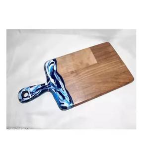 Planche à découper décorative pour ustensiles de cuisine Planches à fromage en résine et bois - Product Image 3