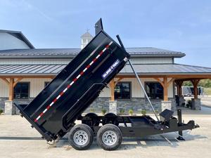 Tandemm เทรลเลอร์รถเทรลเลอร์ไฮดรอลิกพร้อมเกียร์และมอเตอร์ประสิทธิภาพสูงฟาร์ม/สวนรถดัมพ์ในสภาพที่ดี - Product Image 2