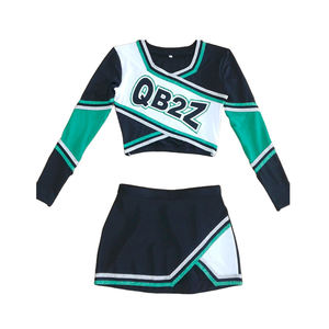 Tenues de cheerleading de la meilleure qualité, uniformes de cheerleading à manches longues en vente - Product Image 4