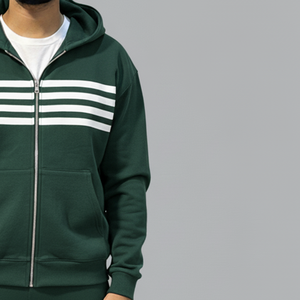 Ensemble de survêtement technique en molleton à fermeture éclair avec logo personnalisé, lavage à l'acide de haute qualité, pantalon de jogging évasé, survêtement pour homme - Product Image 3