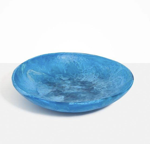 Bol à salade classique en résine, cuillère, fourchette, fait à la main, écologique, style nautique, passe au lave-vaisselle, taille personnalisable, occasion de fête - Product Image 2