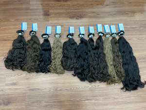 Vague de qualité supérieure tissage cheveux pointe plate extension de cheveux 100% vietnam extensions de cheveux humains - Product Image 4