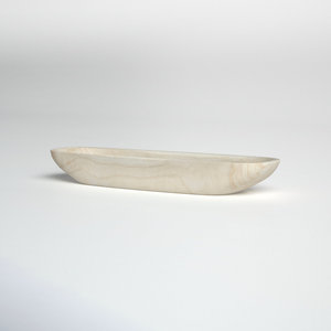 Elegante cuenco de madera de forma rectangular diseñado para uso en la cocina multiusos y elegante servicio de frutas y ensaladas - Product Image 3