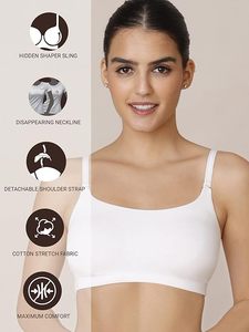 Por encargo 100% algodón color blanco señoras acolchado sujetador mejor precio de fábrica Bangladesh - Product Image 2