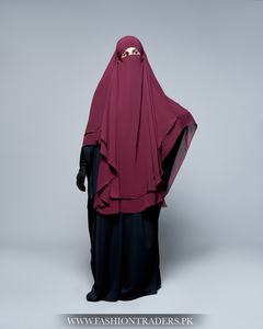 Vente en gros quatre couches Khimar Hijab voile robe longue islamique modeste porter pour les femmes dans le monde entier fabricant avec le bas quantité minimale de commande - Product Image 4