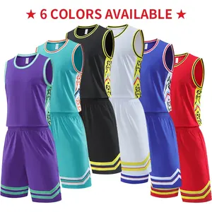 ชุดเสื้อบาสเก็ตบอลชายเยาวชน ชุดฝึกซ้อมระบายอากาศแห้งเร็ว ขนาด XS เสื้อกั๊กกางเกงขาสั้น ปรับแต่งชื่อ หมายเลข โลโก้ พิมพ์ได้ - Product Image 3