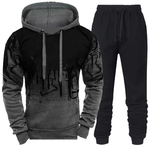 2025 Men's Premium Vintage <b>Retro</b> Pullover Hoodie Winter Custom Print Solid Pattern Breathable 100% Cotton Wholesale - Product Image 1