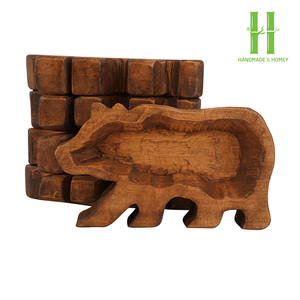 Tazón de masa de madera de lujo para hacer velas para decoración vintage del hogar y para decoraciones navideñas regalos OEM hecho en Vietnam - Product Image 2