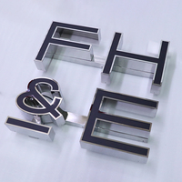 Lettres en relief 3D personnalisées YIJIAO, éclairées par l'avant, en métal, pour enseignes de magasin, lettres en relief pour la publicité en magasin, boîtes lumineuses