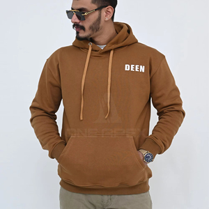 Top Trending Premium 100% Cotton Fleece Hoodie for Men Heavyweight Plain Pullover with Lined Comfort Style Washed Design - Product Image 4