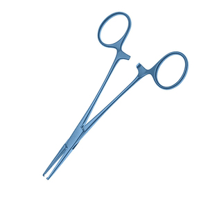 Haute qualité 1x2 pinces de chirurgie des dents bleu enduit pinces chirurgicales droites infirmières pince de pêche en métal pouce mesure métrique - Product Image 6