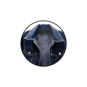 Veste en jean boutonnée de base personnalisée OEM pour les femmes respirant en cuir de mouton conception de vêtements à la mode - Product Image 6
