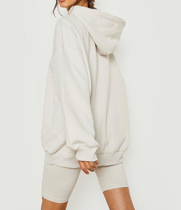 Vêtements d'automne pour femmes 2025 Logo personnalisé Ensemble short deux pièces à capuche Sportswear Ensemble short et sweat à capuche 2 pièces pour femmes - Product Image 4