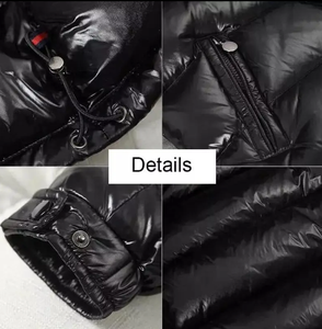 2024 New Arrival Men's Warn Winter Shiny Quilted Puffer <b>Jacket</b> Windbreaker <b>Padded</b> Thick <b>Hooded</b> <b>Jacket</b> - Product Image 3