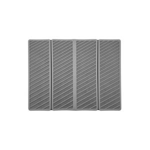 Hot Sell Eco-Friendly Classic Design Square Kitchen Tableware Silicone Diatom <b>Board</b> <b>Drain</b> <b>Mat</b> Collapsible Foldable Non-Slip - Product Image 1