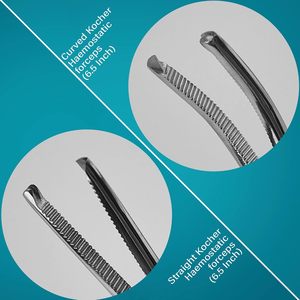 ชุดกรรไกรตัดสายสะดือแบบพรีเมี่ยมสำหรับสัตวแพทย์ชุดสเตนเลสสตีลปลอดสนิม6ชิ้นสำหรับการผ่าตัดในปศุสัตว์และสัตว์เล็ก - Product Image 4