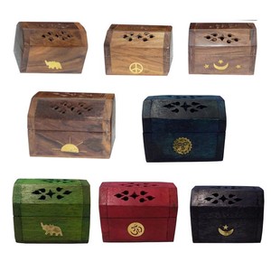 2024 New Model Handmade Agarwood Wooden Incense <b>Burner</b> Box Set Bakhoor <b>Burner</b> for Religious Home Decoration Wholesale Available - Product Image 3