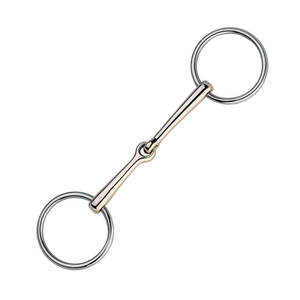 Broca de anillo suelta articulada, broca de filete de caballo de acero inoxidable, tachuela ecuestre, equipo de entrenamiento y equitación para caballos - Product Image 6