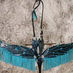 Ensemble de clous de cheval Western de luxe Design Premium Headstall Collier de poitrine pour l'équitation Ensemble complet de chevaux de trait - Product Image 6