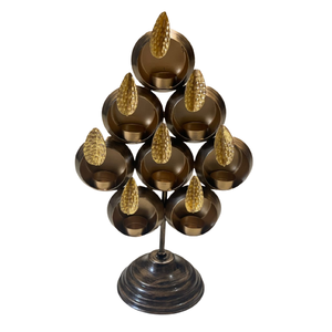 Rounded Shape Decorative <b>Candle</b> <b>Holders</b> for Wedding Sustainable Quality Metal <b>Candle</b> <b>Holder</b> With Customized Size Gold Color - Product Image 2