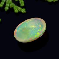 Pierres précieuses calibrées d'opale naturelle 12x9mm cabochon d'opale arc-en-ciel pierre précieuse d'opale éthiopienne pour la fabrication de bijoux et de cadeaux
