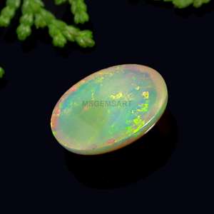 Gemas calibradas de ópalo natural 12x9mm cabujón de ópalo arcoíris piedra preciosa de ópalo Etíope para hacer joyas y regalos - Product Image 3