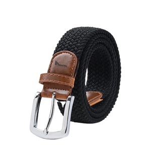 Cinturón Elástico Personalizado para Hombre, Ajustable de 105-125 cm, con Extremos de Cuero, Hebilla Metálica, Logotipo Personalizado, 2-3 cm - Product Image 6