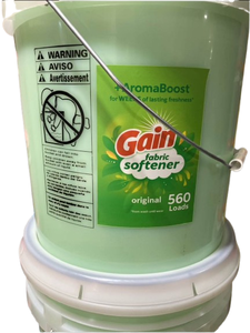 Adoucissant textile liquide Gain, 560 lavages, parfum Original Fresh, avec couvercle, grand format pour la lessive à domicile - Product Image 3